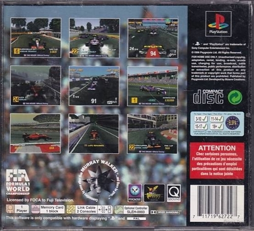 Formula One - PS1 (B Grade) (Genbrug)